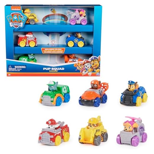 Patrulla Canina - Pack 6 Patrulla Canina Coches Pup Squad Racers - Patrulla Canina Juguetes - Juegos Infantiles - 6070070 - Juguetes Niños 3 años +