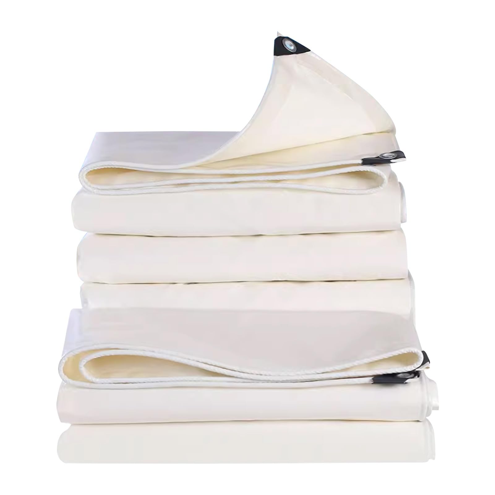 Telo da esterno impermeabile resistente in PVC copertura in tela cerata 3m x 4m Tenda da campeggio multiuso con telo di fondo pieghevole addensato con occhielli rinforzati, bianco (Size : 1.2x3.6m)