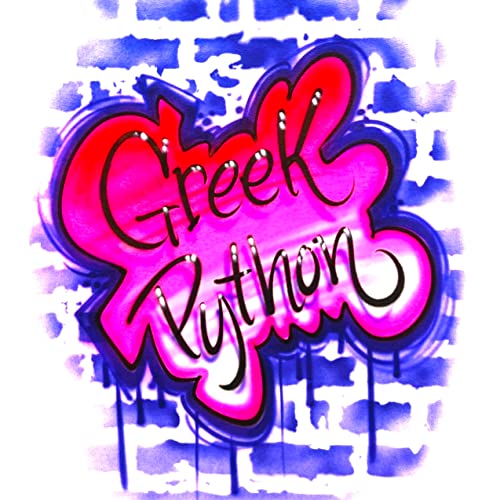 Airbrush Graffiti Pink & Purple Name Design, Brick Wall T Shirt