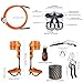 Esayendder Tree Climbing Spikes, Tree Climbing Gear Set, Tree Climbing Gear with Adjustable Climbing Straps and Steel Core Flip Line, Rock Climbing Kit with Triple Lock Lanyard Adjuster