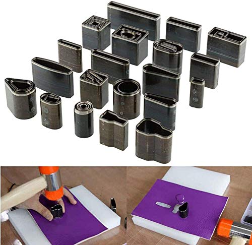 39 Shape Style Hollow Hole Puncher Leather Punching Tool,Leather Die,Mold Punching Die Set For Handmade Diy Leather Craft #TOP2