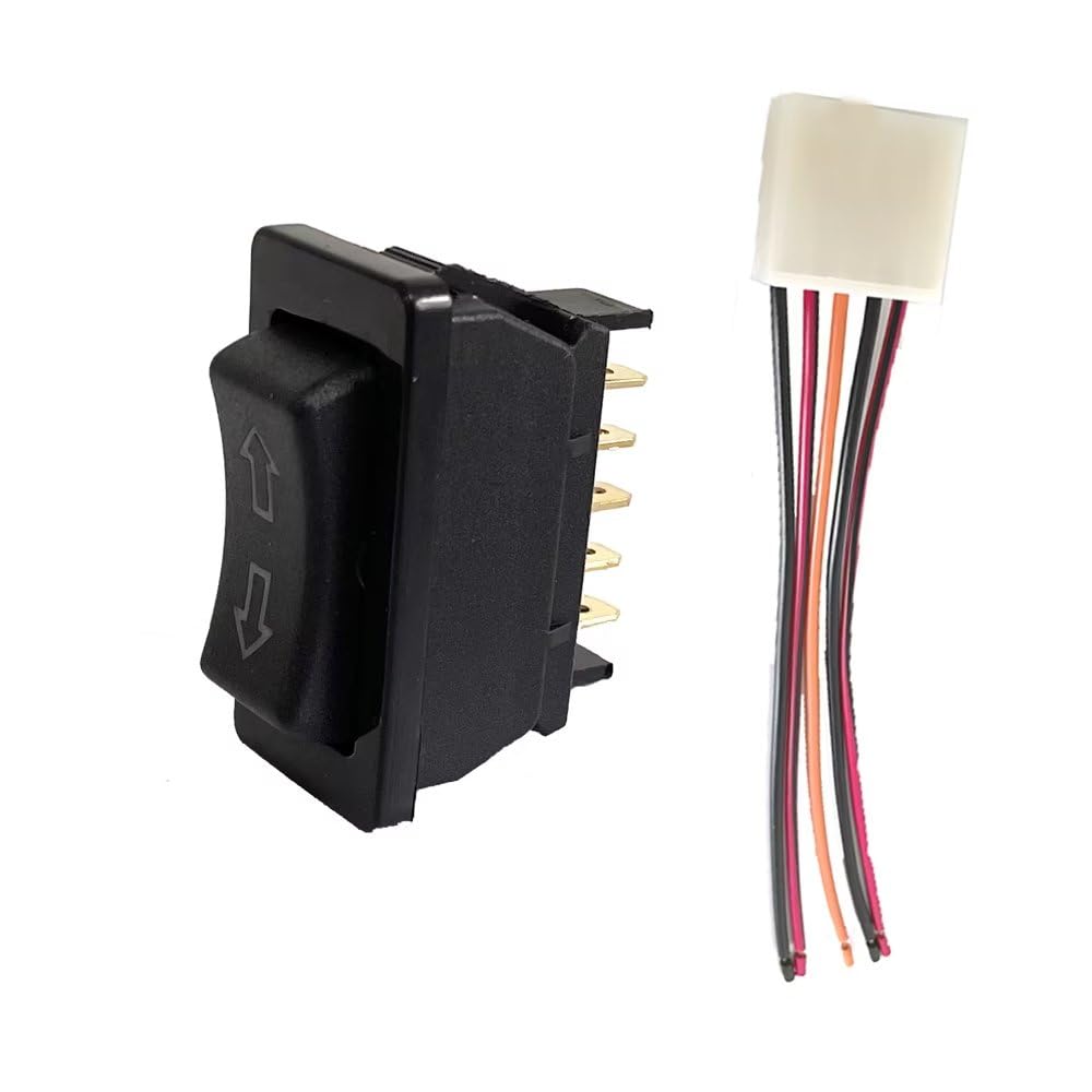 5 Pin Universal Car Power Window Switch UP/Down Control Lift Momentary Rocker Switch with Wiring Harness 12V 20A-image-21