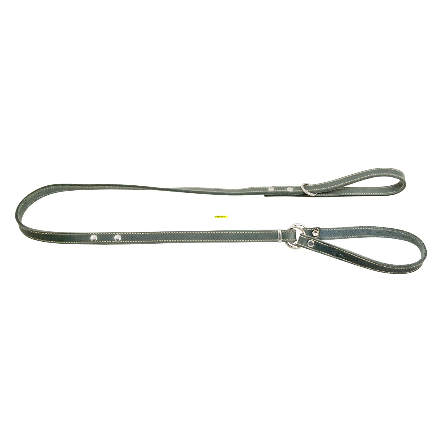 JACK AND VANILLA, Martingale Dog Lead, Greasy Leather Model, Grey, Size 16 mm x 138 cm