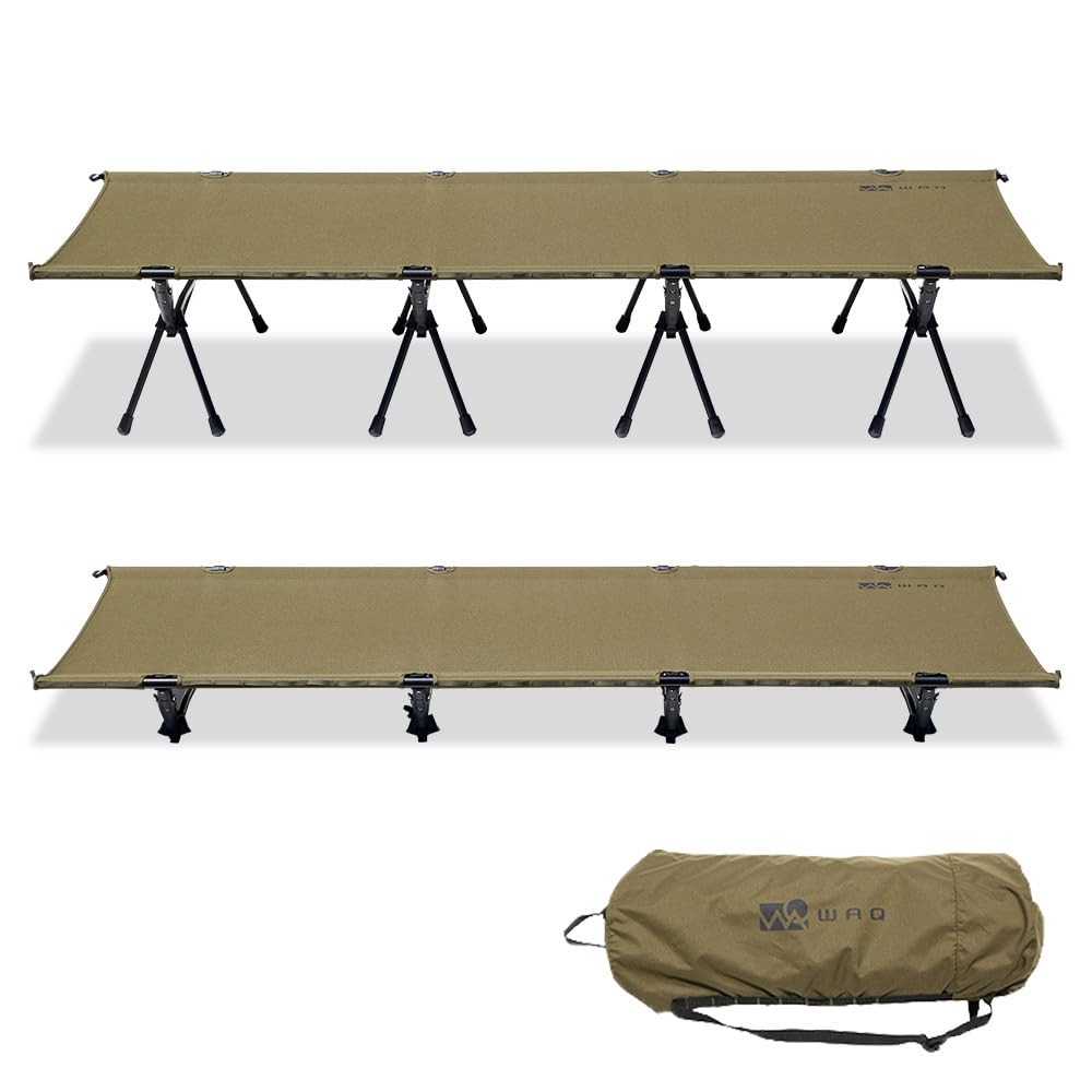 Amazon | WAQ 2WAY WIDE COT キャンプ コット ワイド 幅81cm 長さ210cm