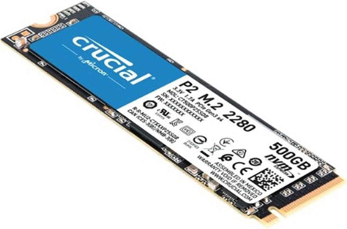 Crucial - Brandclub - Crucial P2 1TB 3D NAND NVMe PCIe M.2 SSD Up