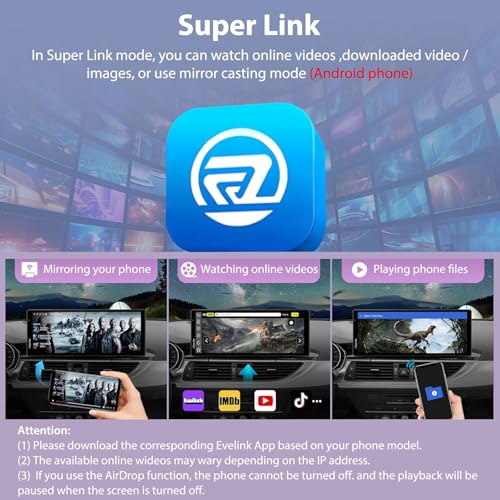 Image of Carpuride W904 Wireless Carplay & Android Auto with Dash Cam | 10.26 inch HD IPS Touch Car Play Screen for Car, 4K Front & 1080P Rear Camera, Loop Recording, Bluetooth Audio, Mirror Link, GPS