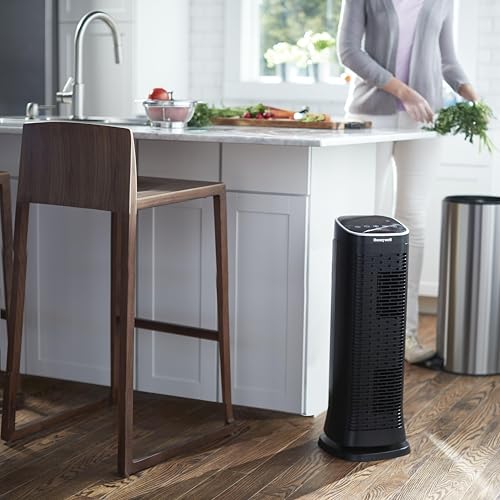 Honeywell Air Genius Air Purifier for Home, Large Rooms up to 1268Ft² with Permanent, Washable Filter, Reduces Dust, Pollen, Pet Dander, Odors, Smoke, Black, HFD360 - Image 5