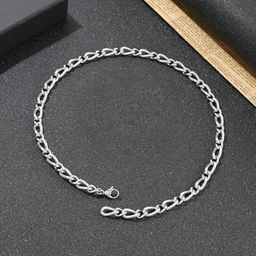 Image of THE MEN THING Chain for Men, Luxury Pure Titanium Steel Chain | Silver Stainless Steel Chain | Necklace Jewellery for Men & Boys