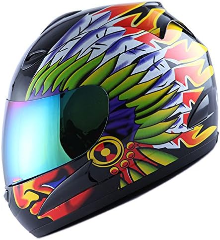WOW Casco integral para motocicleta de calle