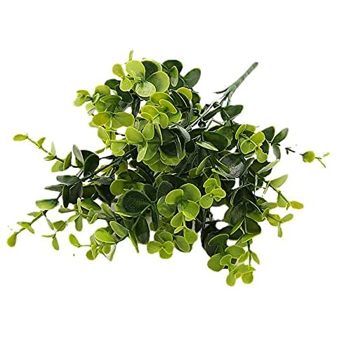 3 Bunches Eucalyptus Artificial Flowers, Greenery Arrangement, Artificial Greenery Outdoor,For Vase Und Outside Indoor Balcony Garden Home Decoration, Floral Arrangement Decoration Jungle Theme Par Cover