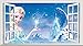 Produktbild Frozen V1 Full Farbe Magic Fenster Bild Wandtattoo Wandbild Poster Größe 1000 mm breit x 600 mm tief (groß)