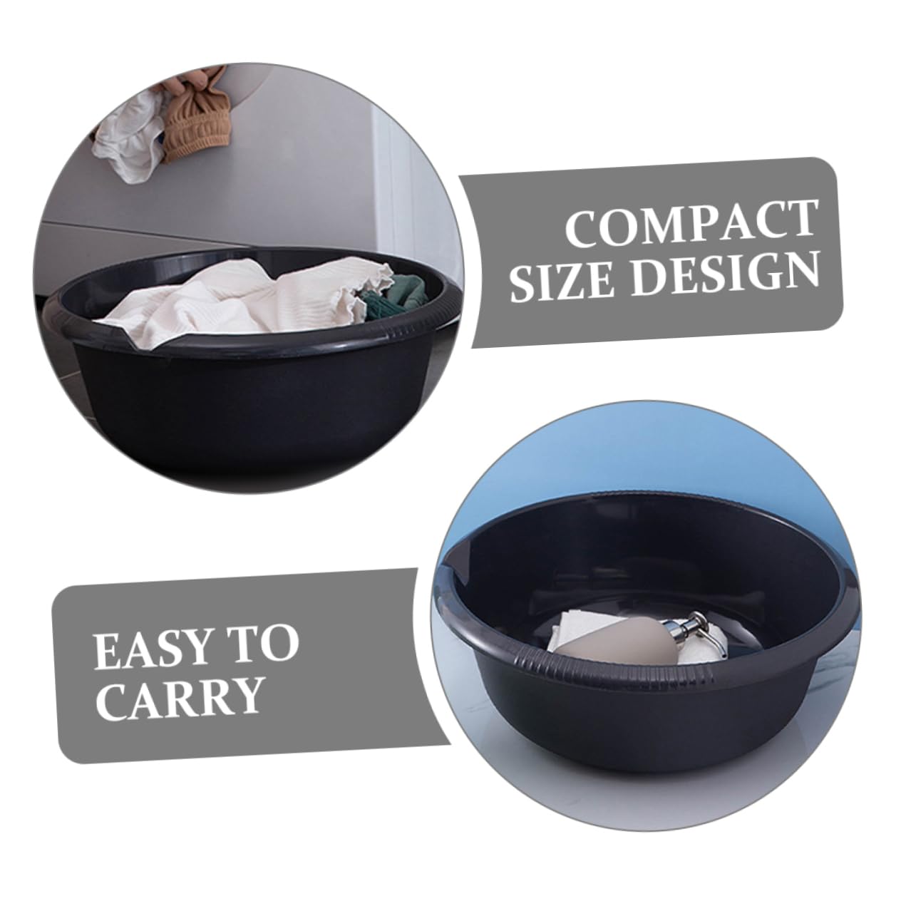 Bañera De Lavado Multifuncional para Baño y Cocina Cuenco De Almacenamiento para Higiene Personal