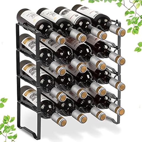 Mutool 4 Tier Stackable Wine Rack Organizer Cover