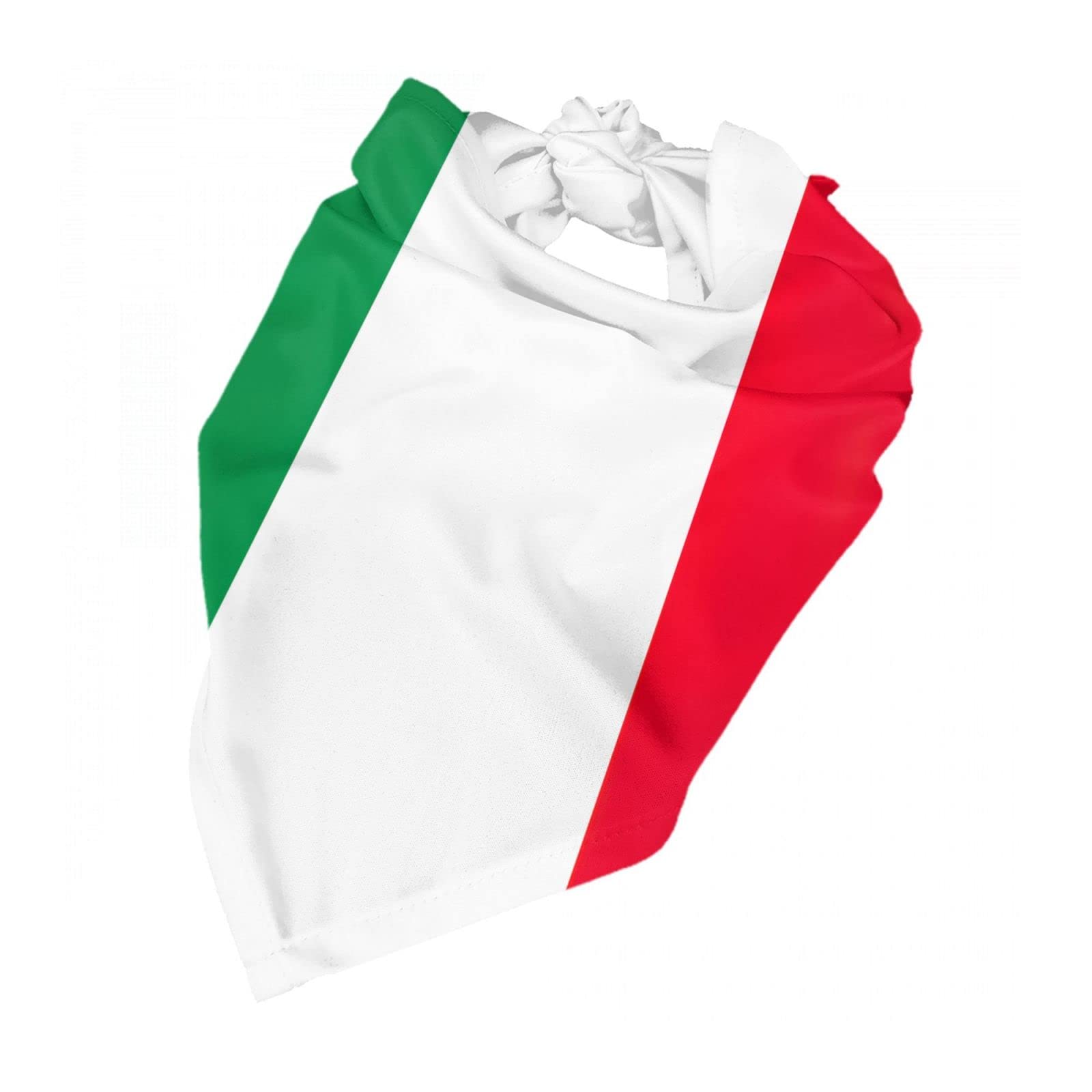 Bandana Tricolore Italia Per Cani E Gatti - Sciarpa Regolabile In Poliestere - Accessorio Festivo - Foto 7