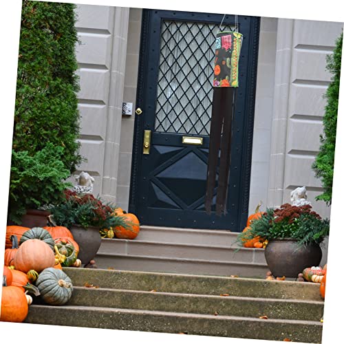 Hemoton 1Pc Day Of The Dead Windpipe Flag Decoraciones Para Salas De Casa Decoração Ao Ar Livre Deco