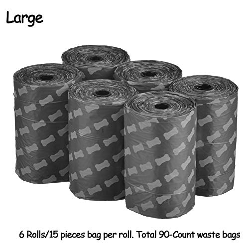 Royalcare Dog Poop Bags 6 Refill Rolls Of 15 Bags For Large Dog Pooper Scooper 17X13 Inches #TOP2