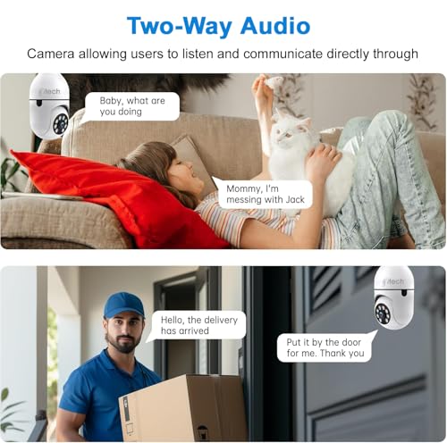 Image of IFITech 2MP & 3MP WiFi Bulb Camera, Indoor CCTV Camera - WiFi Connectivity | 360 Coverage | Two-Way Audio | Colorful Night Vision | Perfect for Home, Shop, Godown & Office Monitoring (Combo Pack)
