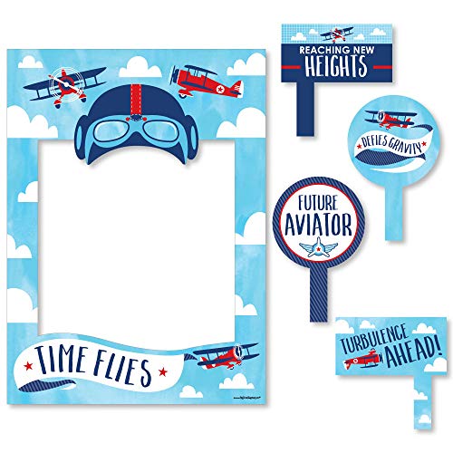 Big Dot of Happiness Taking Flight - Airplane - Vintage Plane Baby Shower