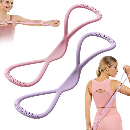 Bandas de resistencia, 2025 nueva figura 8 bandas de resistencia para mujeres y hombres, bandas de ejercicio con asas para entrenamiento, brazo,