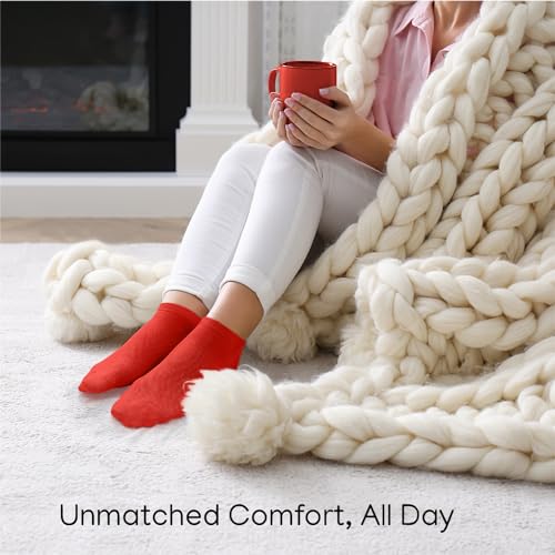 Image of Duna Ankle Socks for Womens - Ultra Thin Breathable Cotton Sport Socks - Athletic, Running, Low Cut, No Show (4 and 6 pairs)