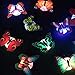 Produktbild Mobestech 16 Stück bunte blinkende LED Schmetterling Aufkleber beleuchtet 3D DIY Wandaufkleber Dekoration Stimmungslicht für Kinderzimmer Schlafzimmer Festival Party (zufällige Farbe)