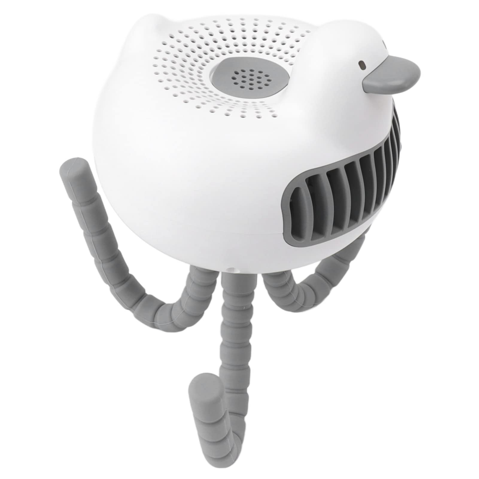 Fafeicy Ventilatore per Passeggino Ricaricabile 3600mAh, Rotazione 130° a Clip, Silenzioso e Carino, con Alimentazione USB per Passeggino, Scrivania, Campeggio, Seggiolino Auto (WHITE)