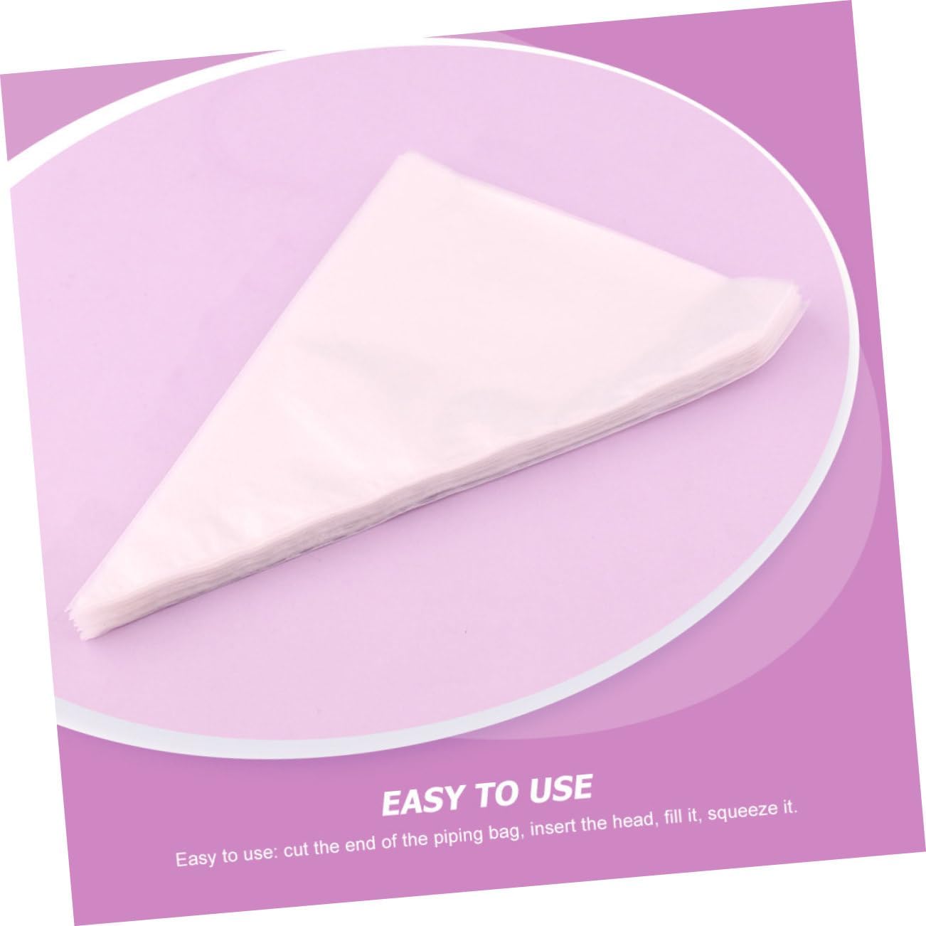 200pcs Thickened Disposable Icing Pastry Bags Pe Cream Squeeze Bags for Cake and Cookie Decorating Compatible Standard Tips Medium