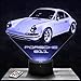 Produktbild Nachttischlampe, Touch-Nachtlicht Porsche 911 1963 3D-LED-Lampe Illusion, Geschenkidee Weihnachten Geburtstag Junge und Mädchen Nachttischlampe Kinder- oder Erwachsenenzimmer