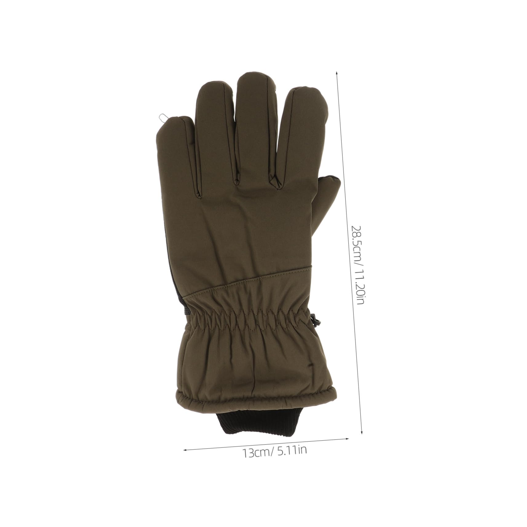 Healeved 1 Pair Thermal Gloves for Men Women Olive Weather Gloves for Outdoor Activities Motorcycling Skiing Touchscreen Compatible Water Resistant
