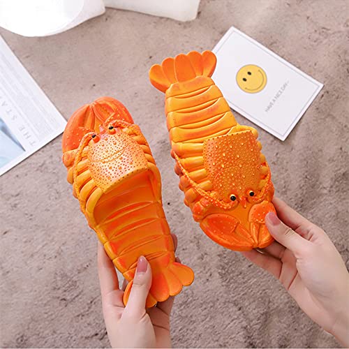 Image of Lobster Slippers for Women and Men | Lobster Slides | Lobster Flip Flops | Lobster Sandals |Bathroom Slippers | Extremely Comfy | Cushioned Thick Sole