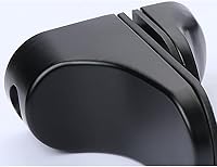 Vista 4 de Soporte de pared ajustable para estante de madera/vidrio, negro, paquete de 2