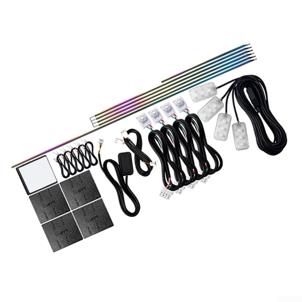Striscia LED Auto RGB 90CM Controllo App