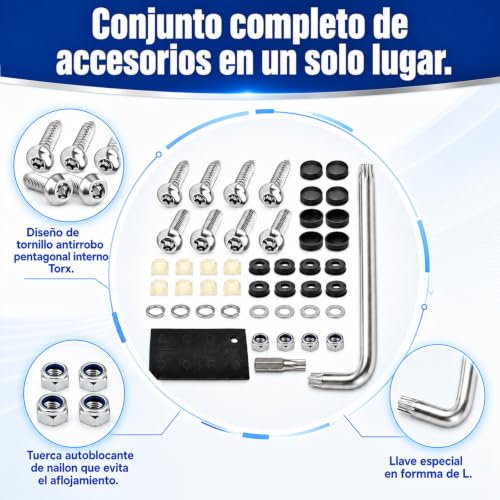 Tornillos para placas de carro 8 Imagen adicional