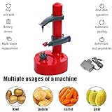 Adecuado para una variedad de frutas y verduras ----Deshágase de los métodos de pelado más primitivos: puede pelar papas, batatas, tomates, calabacines, manzanas, peras, naranjas, limones, caquis, mangos, kiwis, rábanos y otras frutas y verduras suaves y duras.
