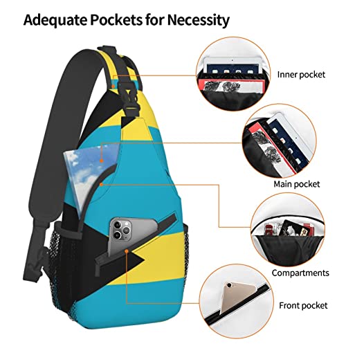 Mochila Urbana Unisex con Bandera Bahamas 7.2 x 3.5 x 15.3 pulg miniatura 3