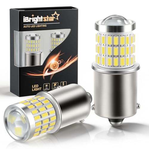 iBrightstar 1156 LED Bulb White, BA15S 1141 Camper...