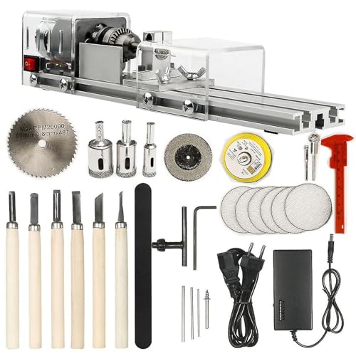 Máquina De Pulir Mini Tolle, Mini Mesa De Sierra De Sierra De Bricolaje CNC Mecanizado para Mesa De Madera De Madera Herramienta De Bricolaje De Bricolaje Estándar 6 En 1 Transparent