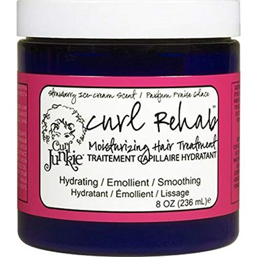 Curl Junkie Curl Rehab Moisturizing Hair Treatment - 8 oz - Strawberry Ice Cream