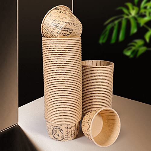 TRUSBER Baking Cups,100pcs Paper Cupcake Liner Standard Wrappers Nonstick Muffin Molds Greaseproof Cupcake Holders for Wedding,Birthday,Baby Shower or Holiday Party