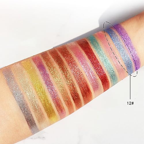 Glitter Blue Eyeliner Liquid, Gel Eye Liner Smudge-Proof Long-Lasting Eyeshadow Eye Liners Pen Glitter Waterproof Blue Liquid Coloured Eyeliner for Women Girls Gift - Image 7