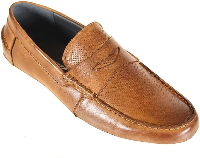 Front Men’s Hamilton Slip-on Loafers Slip-on Shoes- Genuine Leather, Timeless Style for Daily Activities Shoes