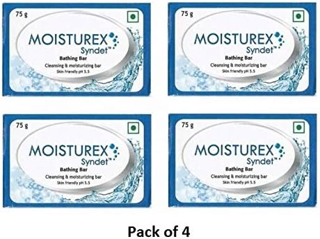 Moisturex Syndet Cleansing & Moisturizing Bathing Bar75 g (Pack of 4)