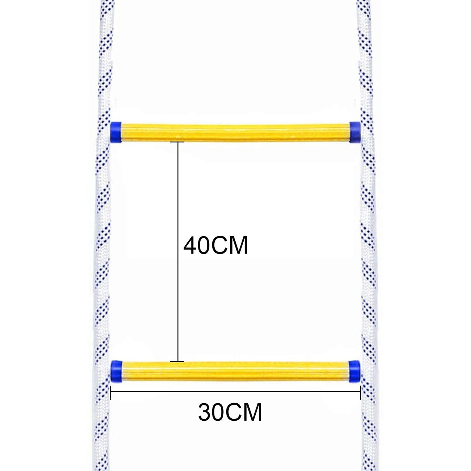 Scala di Sicurezza, Scala di Corda Antincendio Domestico, Scala di Corda Ignifuga di Emergenza con Sphoofor Veloce da Dispiegare/Scala di Corda/15M