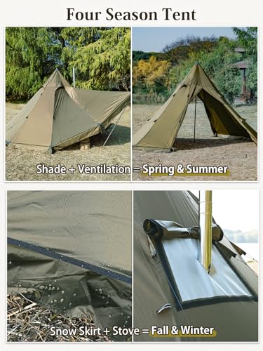 TOMOUNT 2-4 Person Hot Tent