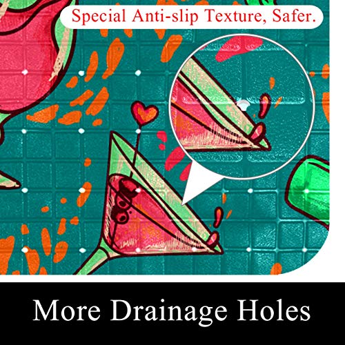 Tapis de douche bébé 37x68 cm pour éviter les chutes sans risque d'allergie - 3