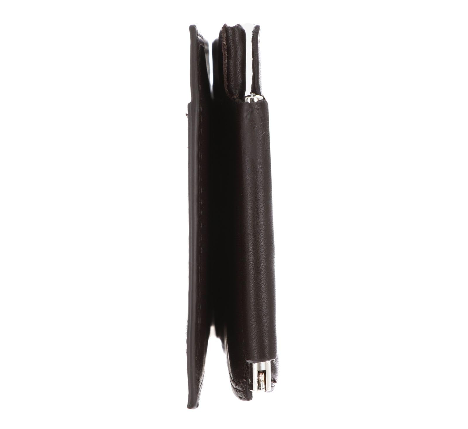 Golden Head Leder Geldklammer Kartenhalter Polo RFID Protect Clip-Scheintasche 1923 Dunkelbraun