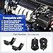 Upper Radiator Bracket with Rubber Cushion Bushing Radiator Compatible with Honda Civic 2006-2011, Honda Fit 2009-2013 Part Number 74171-SNA-A00 2PCS