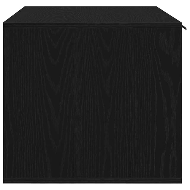 Foto 7 de 8 de vidaXL Caja de Arena para Gatos de Roble Negro, 80 x 50 x 45 cm