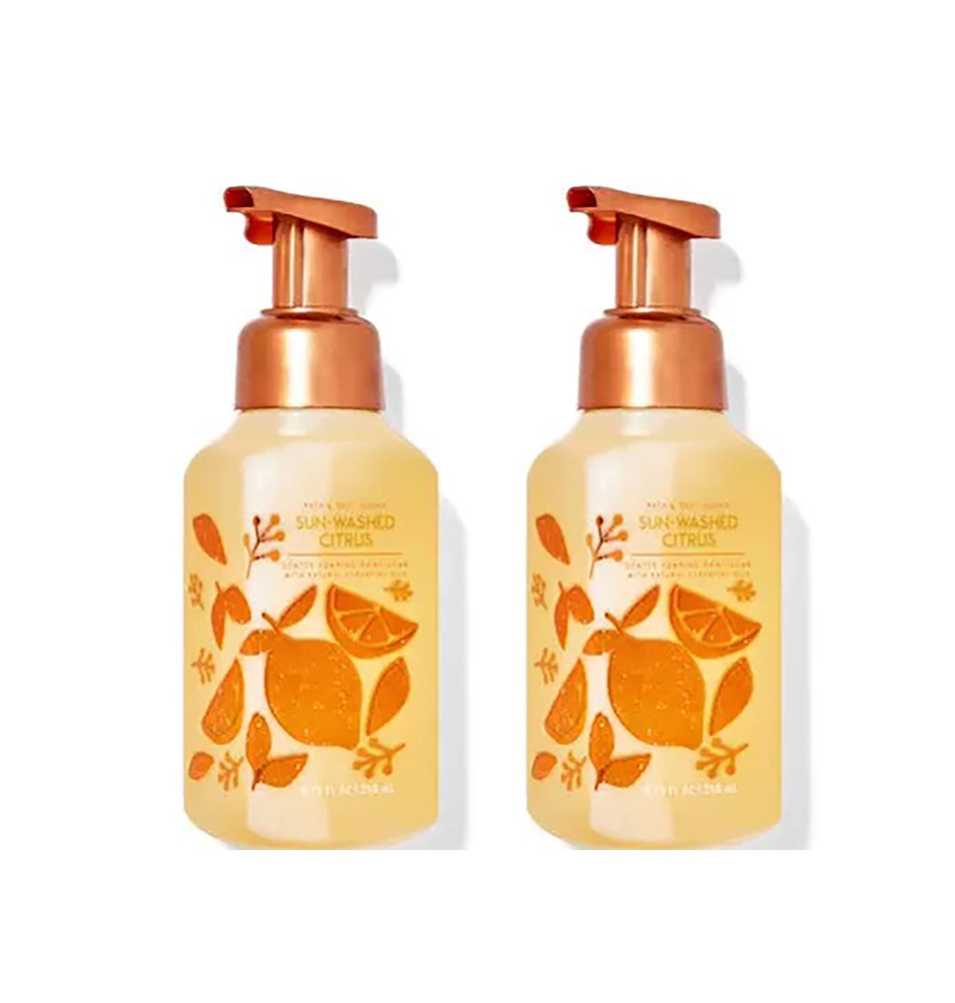 Bath & Body Works Bath and Body Works Sun-Washed Citrus Gentle Foaming Hand Soap 8.75 Ounce 2-Pack (Sun-Washed Citrus) 17.5 fluid_ounces, 17.5 Fl Oz, 17.5 ounces
