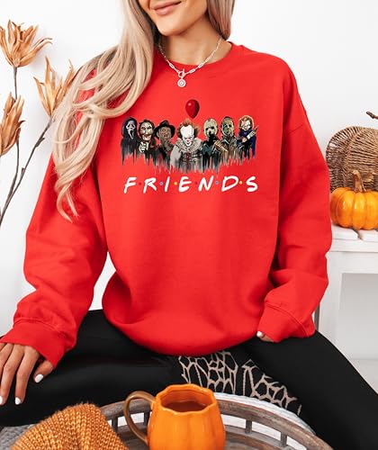Halloween Friends Movie Sweatshirt, Movie Sweatshirt, Scary Halloween Sweatshirt, Horror Friend Shirt, Halloween Vibes Sweatshirt, Retro Halloween Sweatshirt4